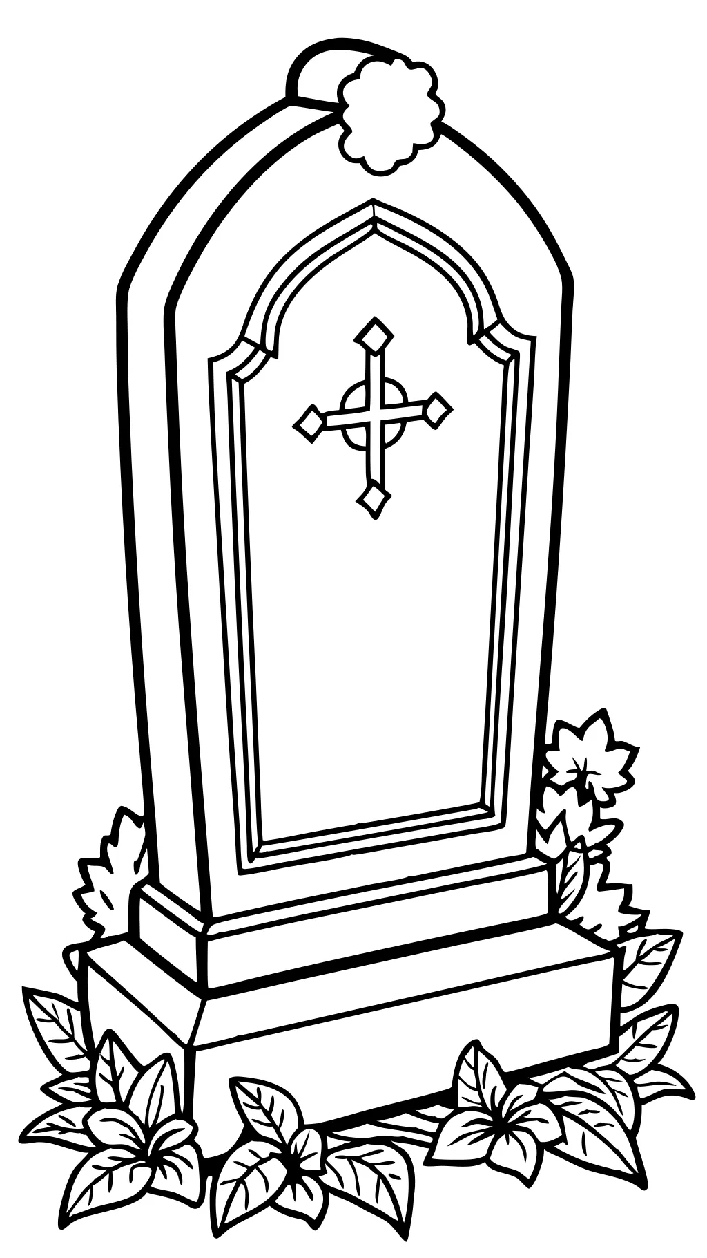 gravestone coloring pages